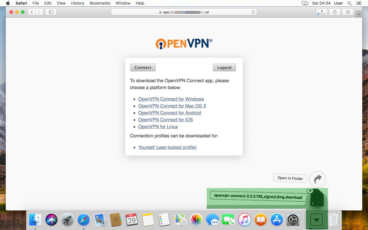 OpenVPN Client 2.6.5 instal the last version for mac